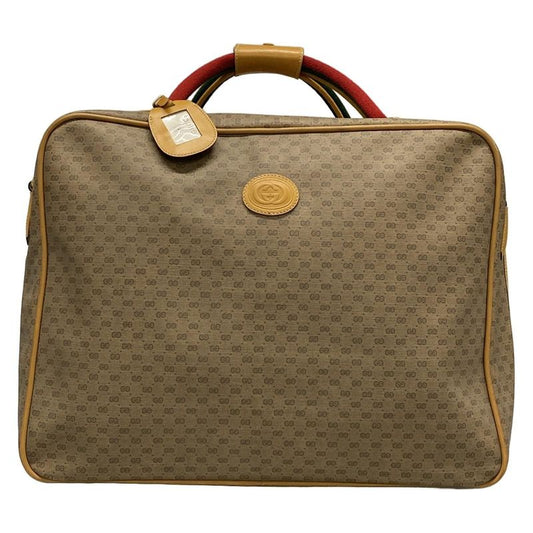 Gucci Boston Bag Old Guccisherry 1239 Beige X Light Brown X Multi Leather