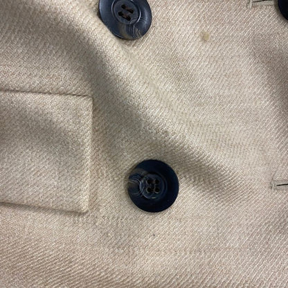 Yves Saint Laurent Wool Double Jacket Beige 36