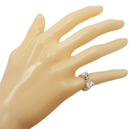Tiffany & Co Ribbon Motif 18K Yellow Gold × 925 Silver Size 9 Ladies' 3.4g Ring