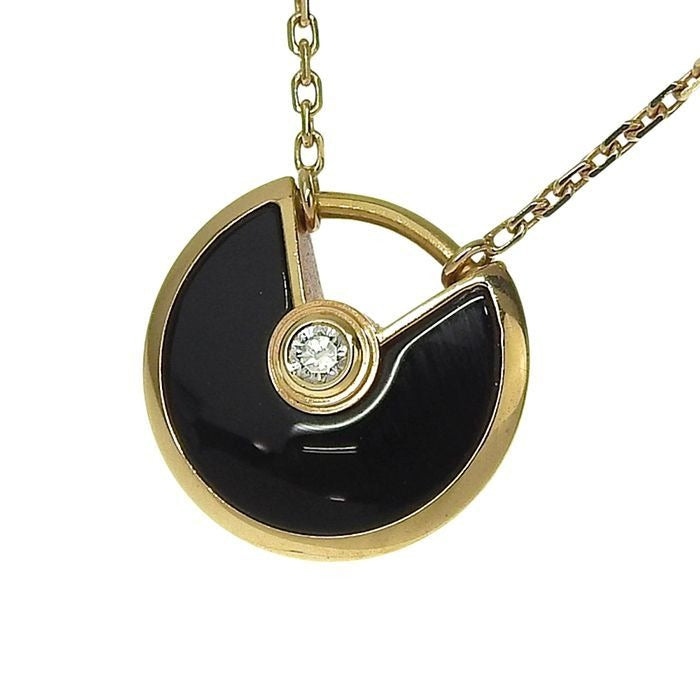 Cartier Amourette De XS Onyx Diamond Necklace 18K Pink