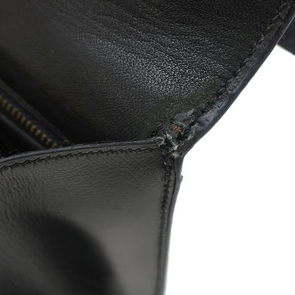 Hermes Shoulder Bag Constance 24 Box Calf Black Gold Hardware Black D Engraved
