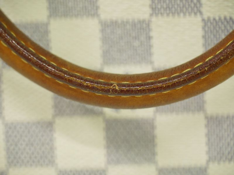 Authentic Louis Vuitton LV Saleya PM Damier Azure Tote Handbag White N51186