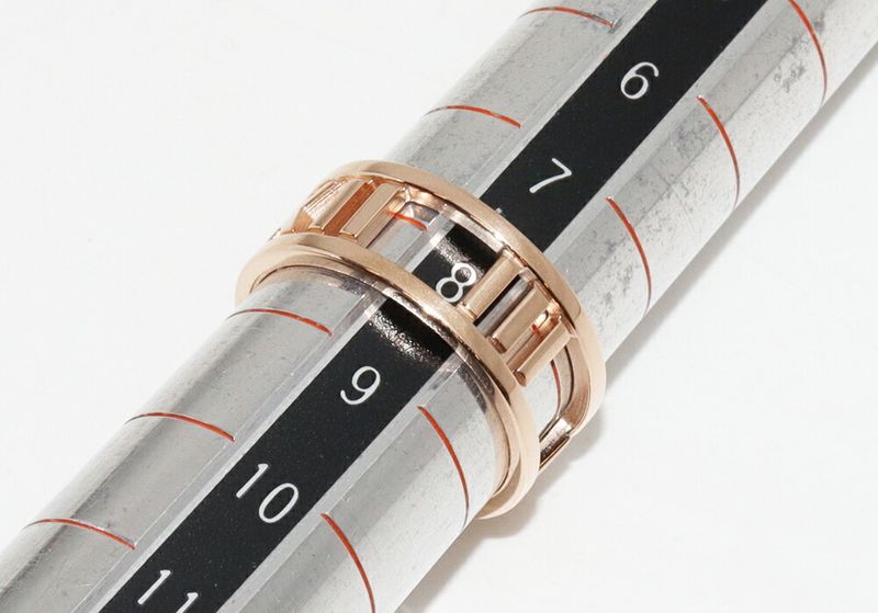Tiffany & Co Ring 18K Pink Gold Open Atlas Ring Width 7mm (028in)