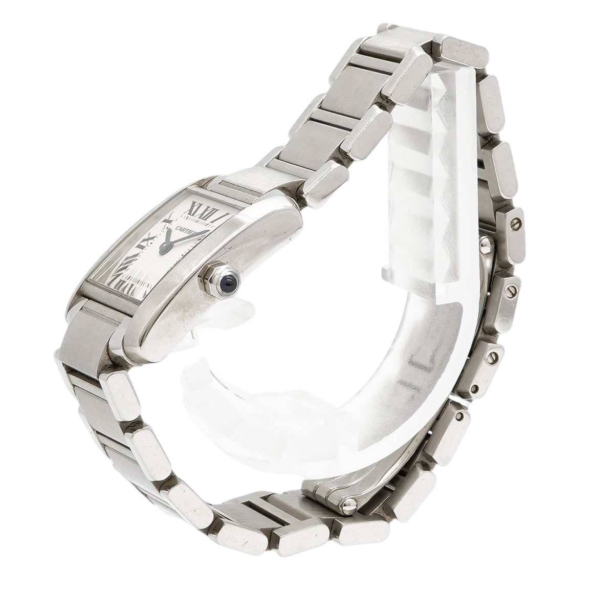 Cartier Tank Francaise SM Ivory Dial Watch — view 2