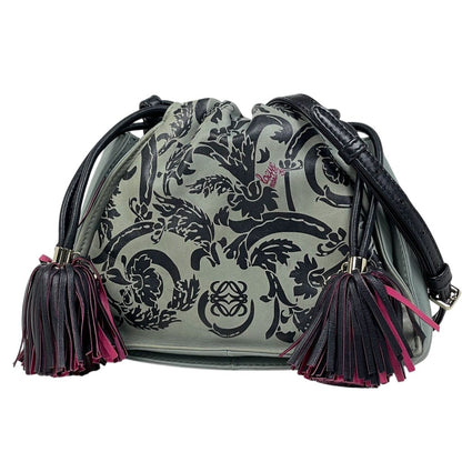 Loewe Anagram Shoulder Bag Flamenco Drawstring Fringe