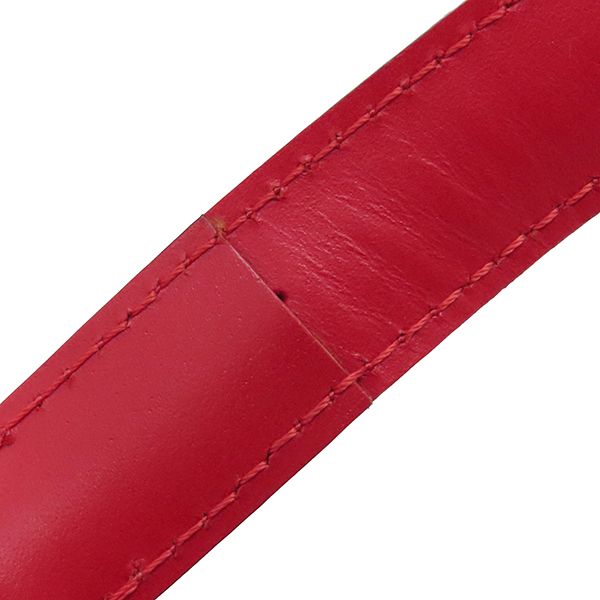 Louis Vuitton Shoulder Bag Voltaire Epi Leather Castilian Red Gold Hardware Red