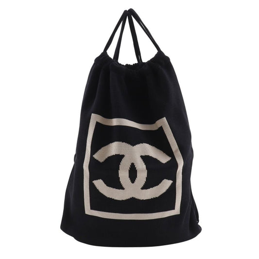Chanel Nap Sac Sports Line Cotton Black Backpack