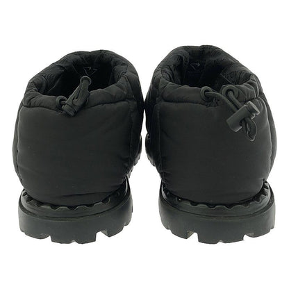 Prada - Triangle Logo Quilted Short Snow Boots - 36 1 2 - Black - Women's