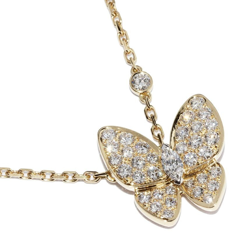 Van Cleef & Arpels Pendant Necklace 18K Yellow Gold 36 P Diamonds 1 De