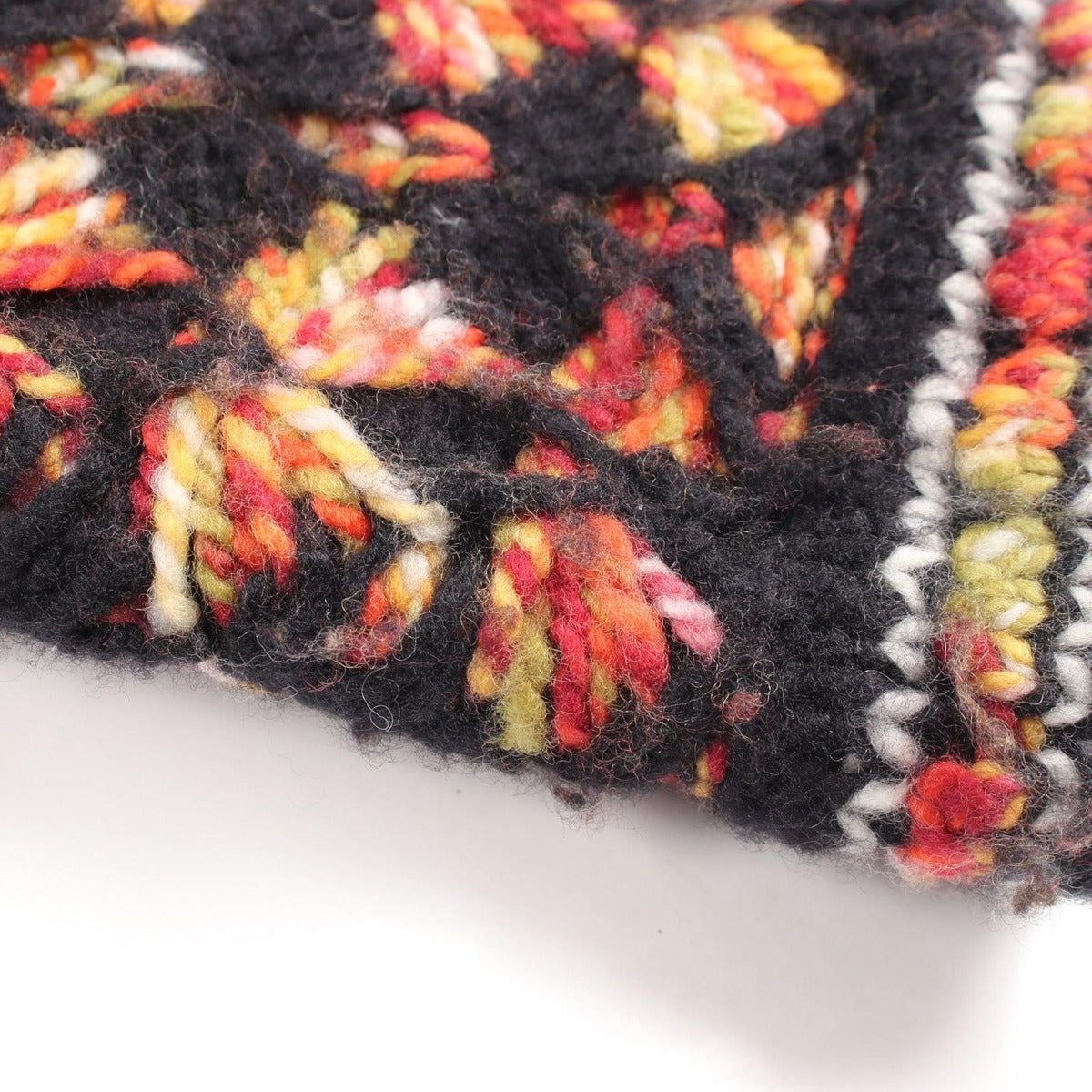 Chanel Cardigan CC Logo Button Wool Cashmere Black Multicolor — view 6