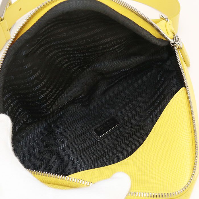 Prada Triangle 2vl039 2FAD F0377 Shoulder Bag Leather Unisex