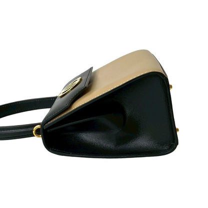 Celine Circle Logo Hardware Calf Leather 2-Way Handbag Shoulder