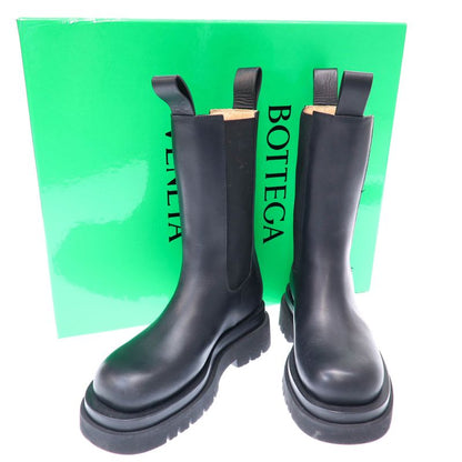 Bottega Veneta Lug Side Gore Chelsea Boots Black 34