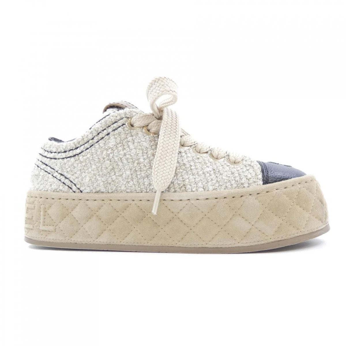 Chanel Sneakers Goatskin Beige
