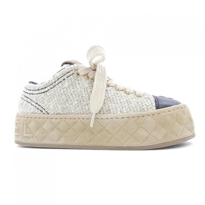 Chanel Sneakers Goatskin Beige