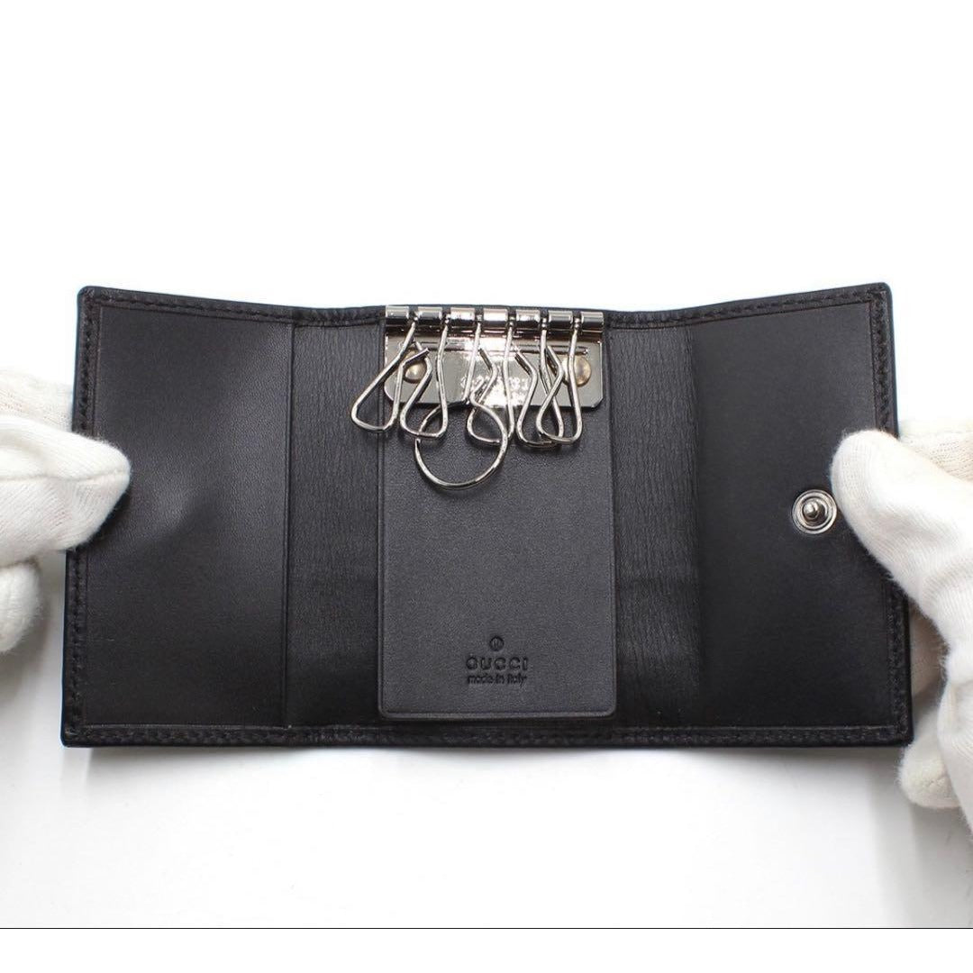 Gucci Guccissima Sherry Key Holder — view 6