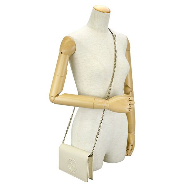 Gucci Shoulder Bag Soho Ivory
