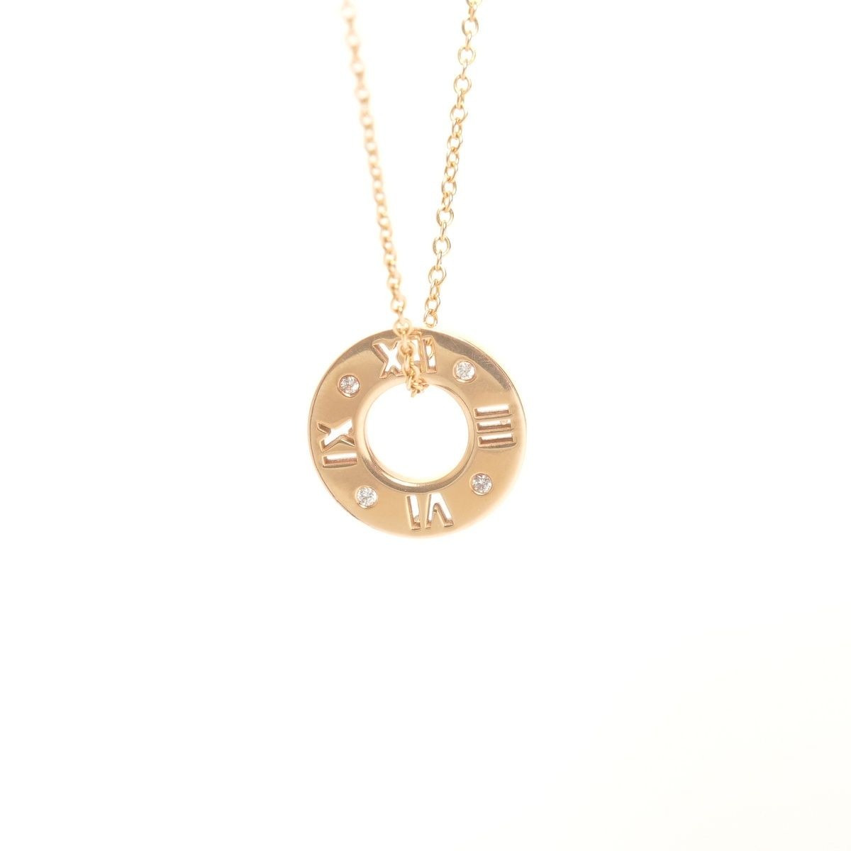 Tiffany & Co Necklace Atlas Earrings de Diamond 18K