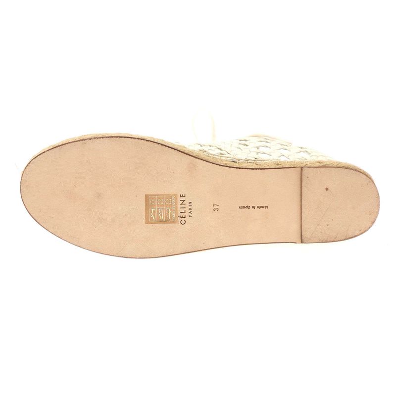 Celine 2017 Resort Espadrille Lace Up Shoes White 37