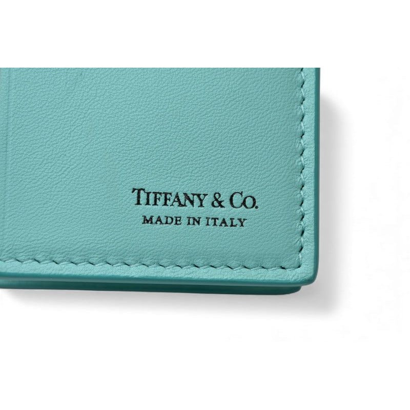 Tiffany & Co Card Case Coin Mini Wallet Vertical Fold — view 8