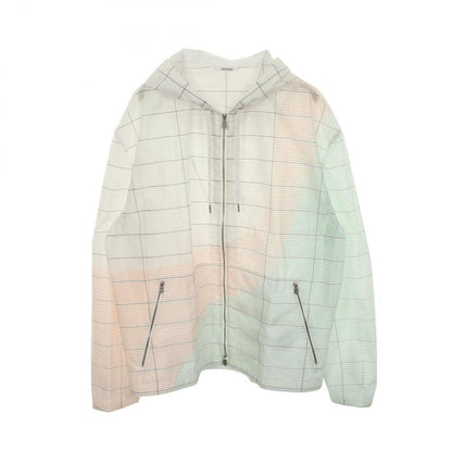 Hermes Jacket Hooded Check Zip Up