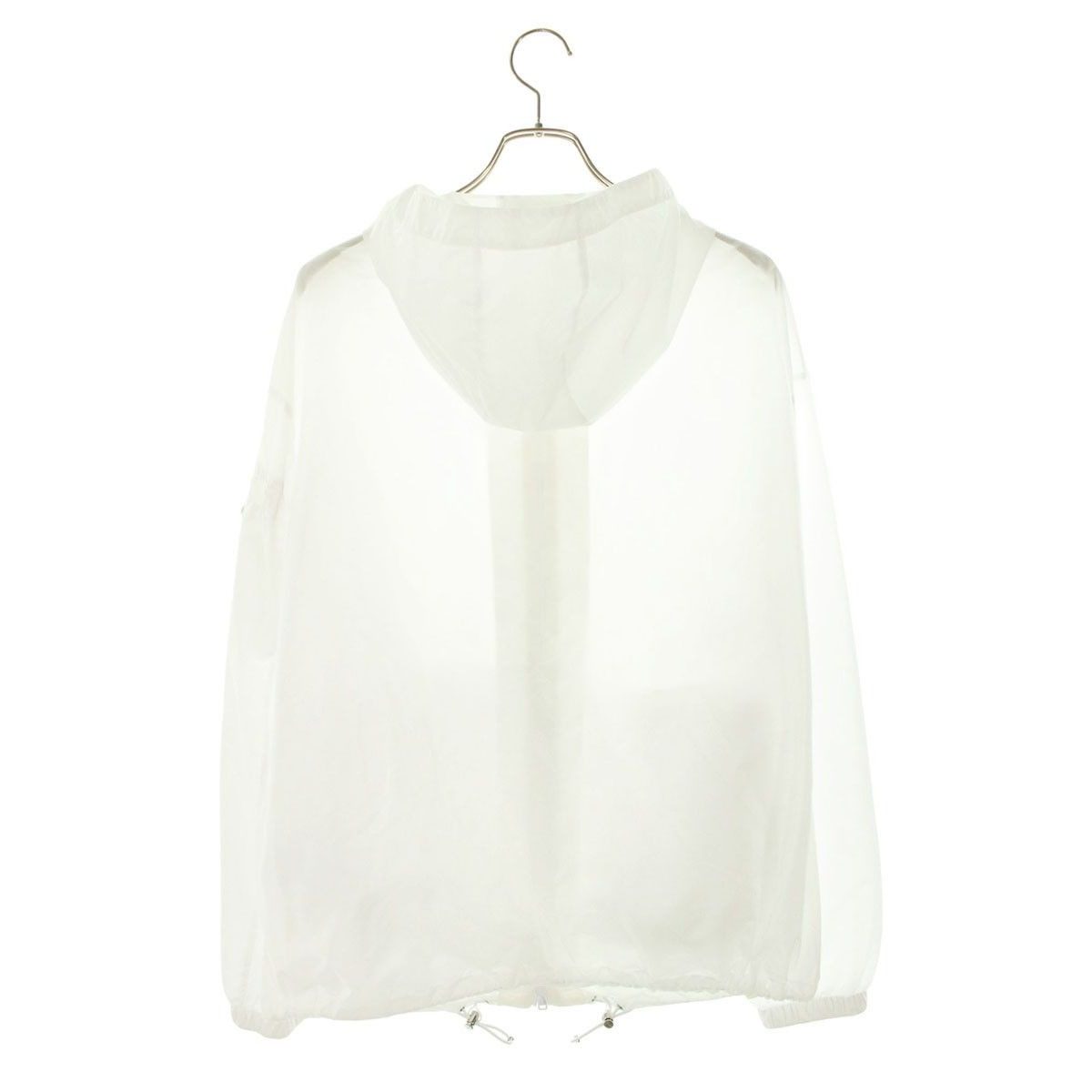 Prada Triangle Logo Plated Nylon Zip Jacket — view 2