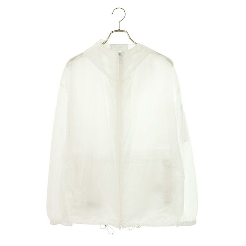 Prada Triangle Logo Plated Nylon Zip Jacket