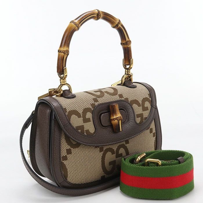 Gucci Small Bag 2-Way Handbag Canvas