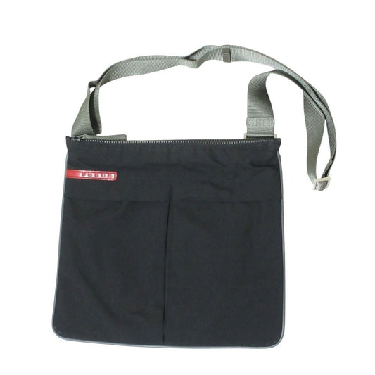 Prada Sports Vintage Nylon Shoulder Bag Black