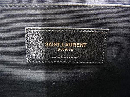 Saint Laurent PVC X Leather Star Clutch Bag Second Bag Men's Brownish