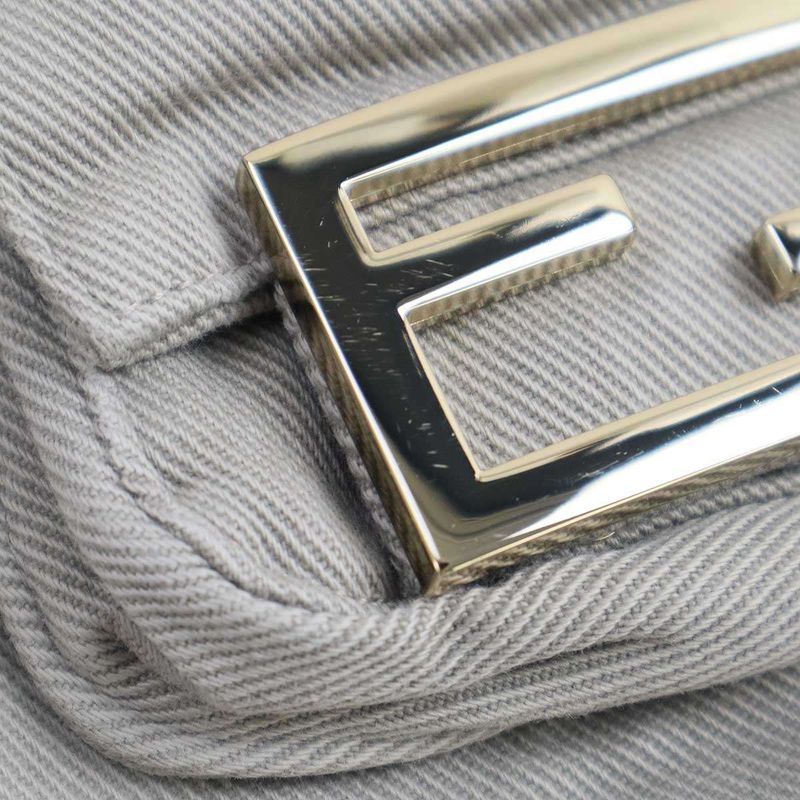 Fendi 22aw Baguette 25th Anniversary Cotton Drill Skirt Fq7439 Am34 Beige 38