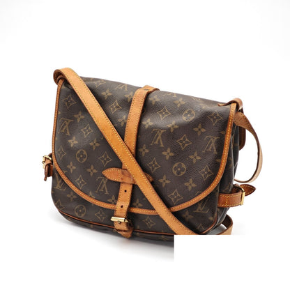 Louis Vuitton Saumur 30 Shoulder Bag Flap Brown