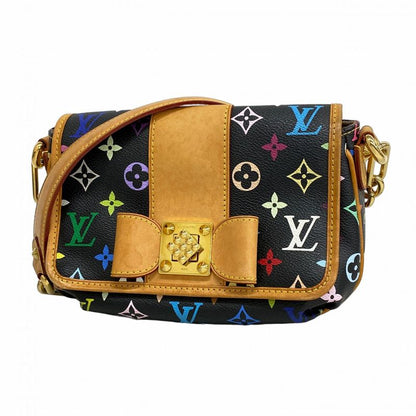 Louis Vuitton Shoulder Bag Monogram Multicolor Patti M40306 Noir Black Women