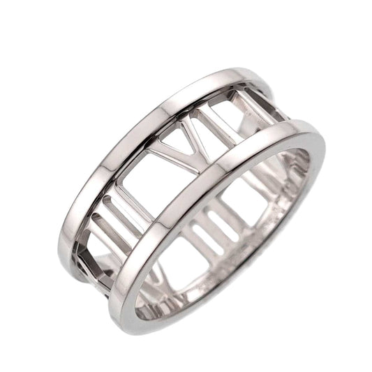 Tiffany & Co Atlas Open Ring 18k WG White Gold 750