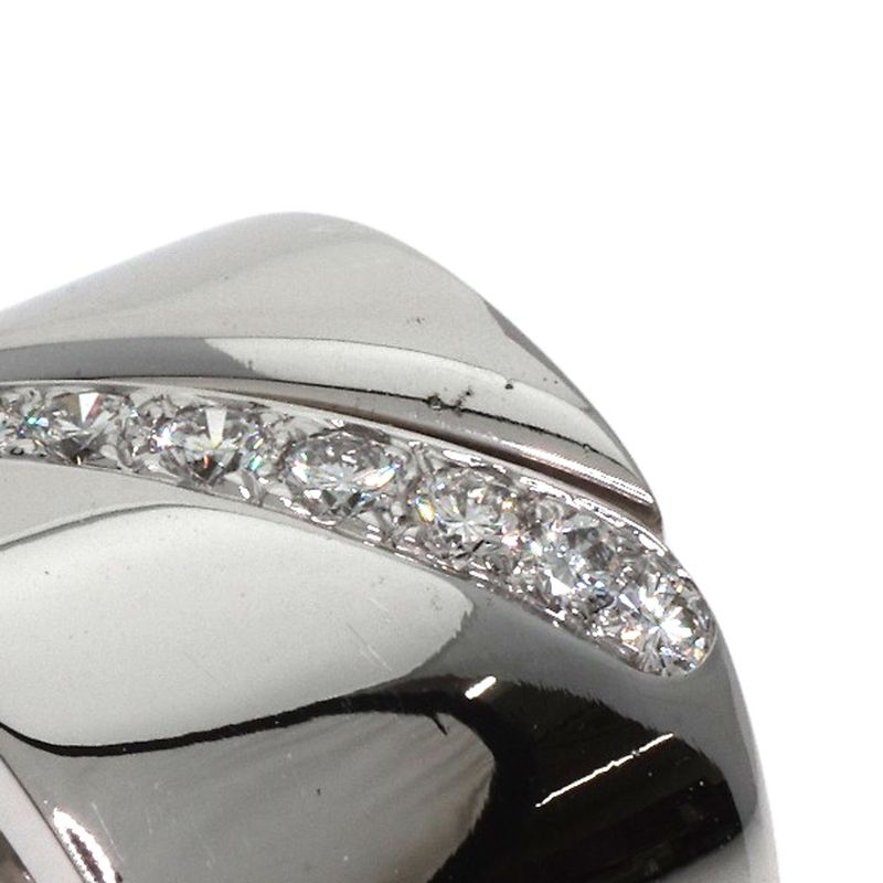 Hermes Diamond #48 Ring 18K White Gold Ladies