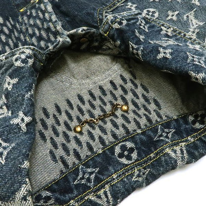Louis Vuitton × NIGO Denim Jacket Hja10wuzc Giant Damier Waves Monogram #48