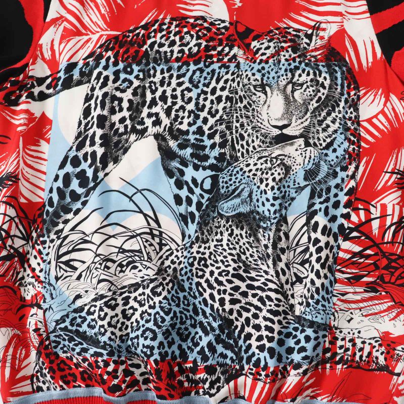 Hermes 3e2868d3 Jungle LOVE Jungle Love Silk Short/short Sleeve Knit Red And