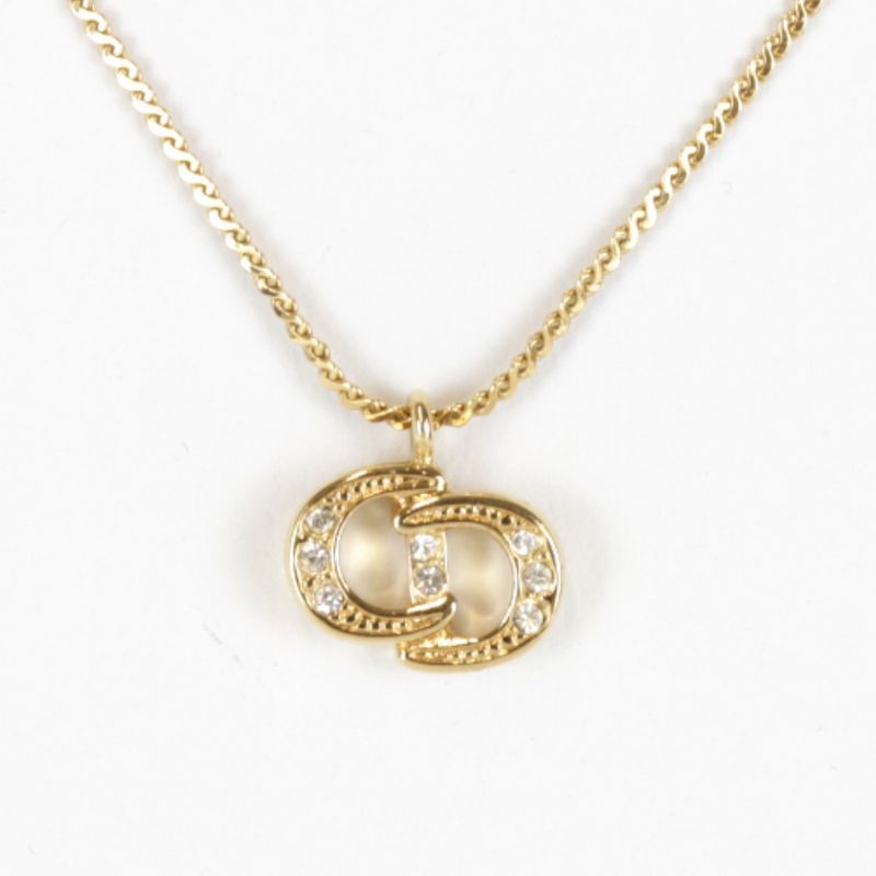 Christian Dior Logo CD Necklace