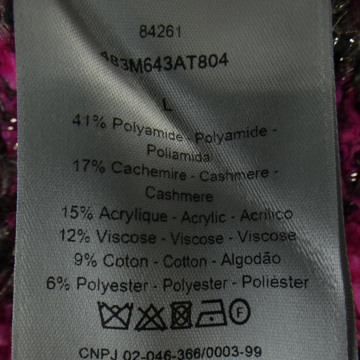 Dior Knit Sweater Cashmere Pink — view 3