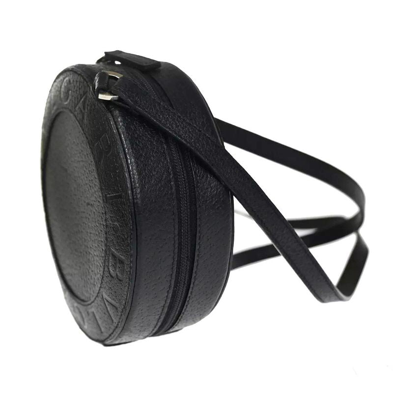 Bvlgari Bee Zero One Mini Shoulder Bag Logo Leather Black 80bs126