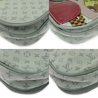 Louis Vuitton M92279 Monogram Mini Canvas Leather Contre de Fe Musette Grey