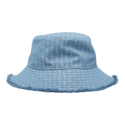 Fendi Zucca Bucket Hat M Blue Cotton Polyester