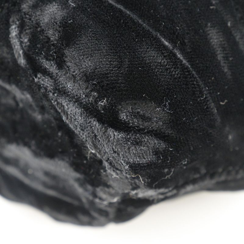 Prada Drawstring Black Velour B8004 Velour NERO Black Women's Pouch