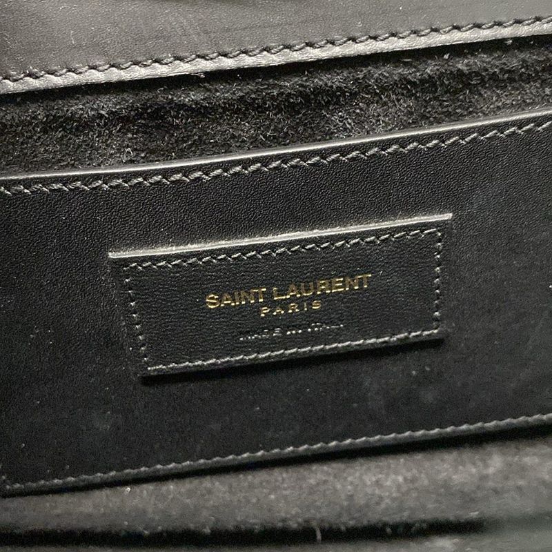 Saint Laurent Paris Kate Medium 354119 Black Chain Shoulder/tassel Leather