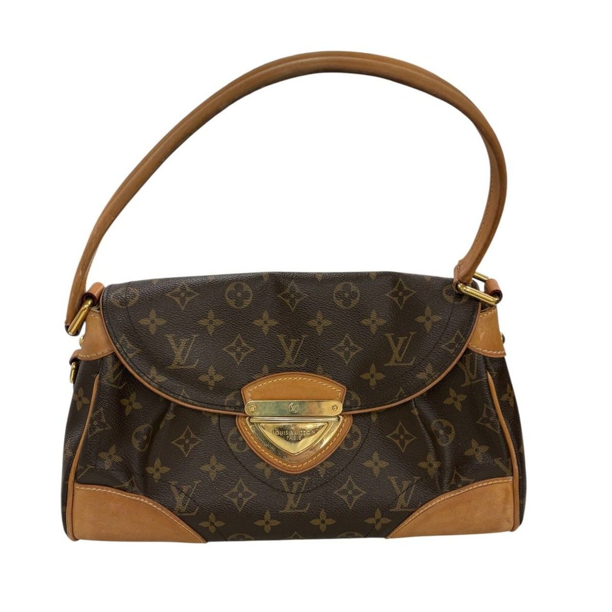 Louis Vuitton Monogram Skylark Brown Gold Leather Shoulder Bag