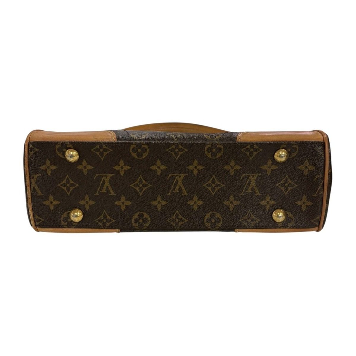 Louis Vuitton Monogram Skylark Brown Gold Leather Shoulder Bag — view 3