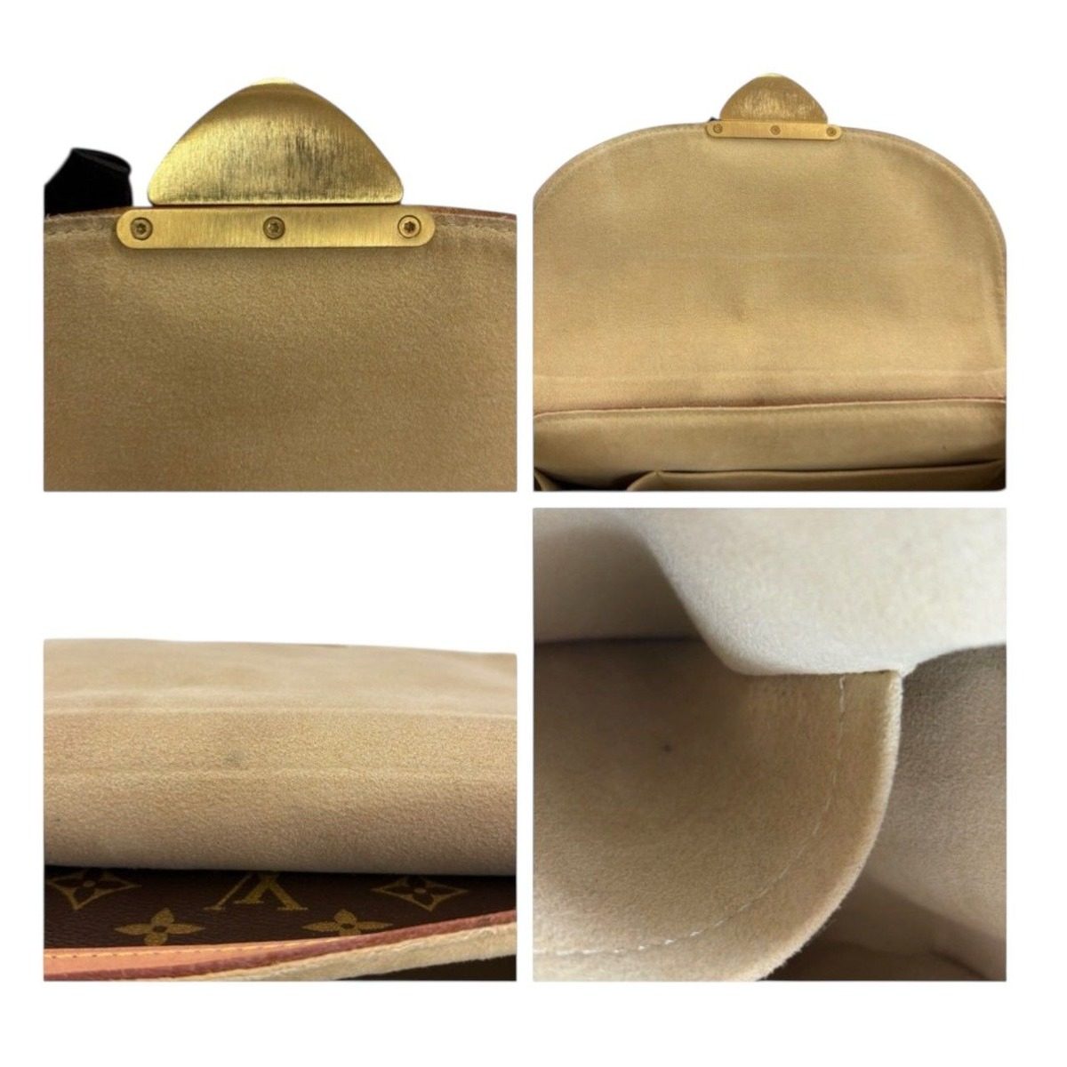Louis Vuitton Monogram Skylark Brown Gold Leather Shoulder Bag — view 8