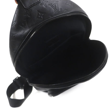 Louis Vuitton M46107 Monogram Shadow Racers Ring Bag Leather Body Bag Black