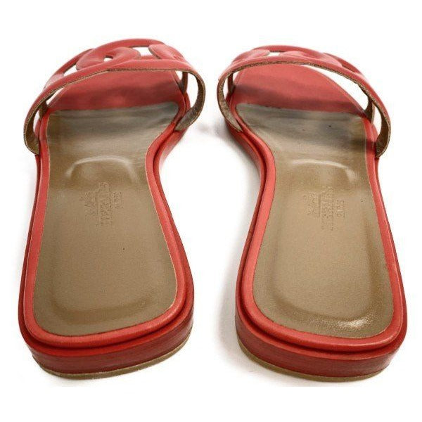 Hermes Chaine D'ancre Leather Sandals — view 3