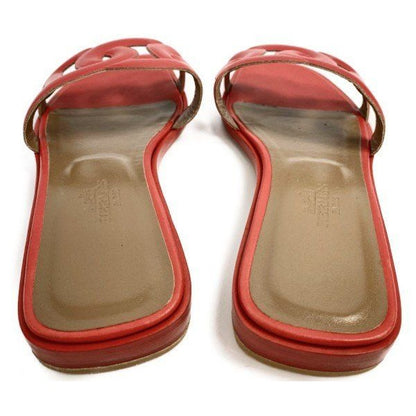 Hermes Chaine D'ancre Leather Sandals — view 3